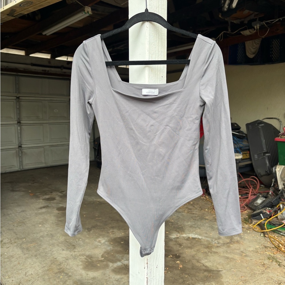 Babaton Contour Gray Bodysuit